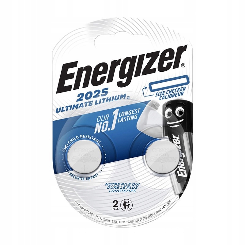 

2x Bateria Litowa Energizer Ultimate 3V CR2025