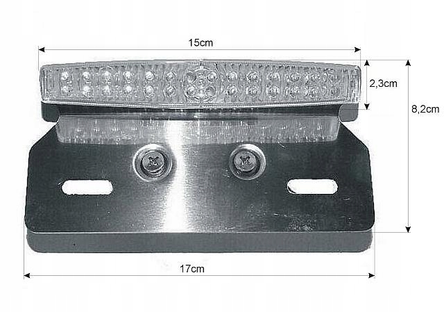 TYLNA LAMPA TYŁ LED UNIWERSALNA BIAŁA HOMOLOGACJA Producent inny