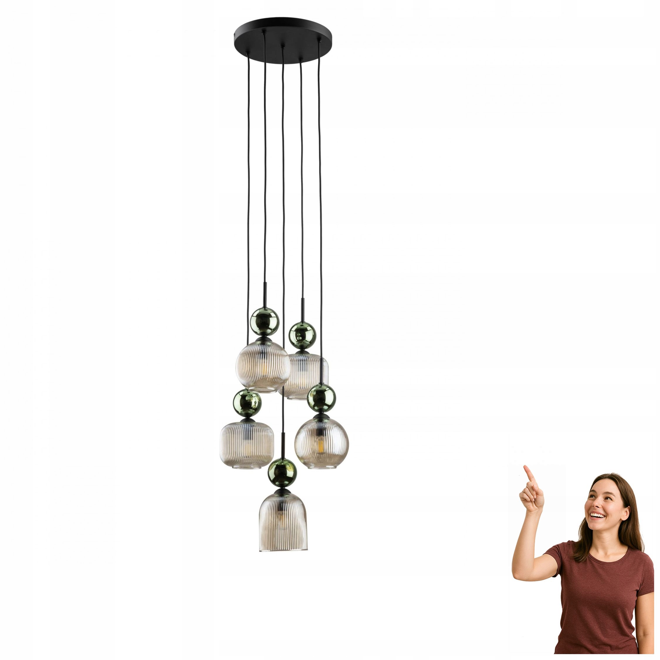 Závesná lampa Sophia Green Cognac 11149 Tk Lighting