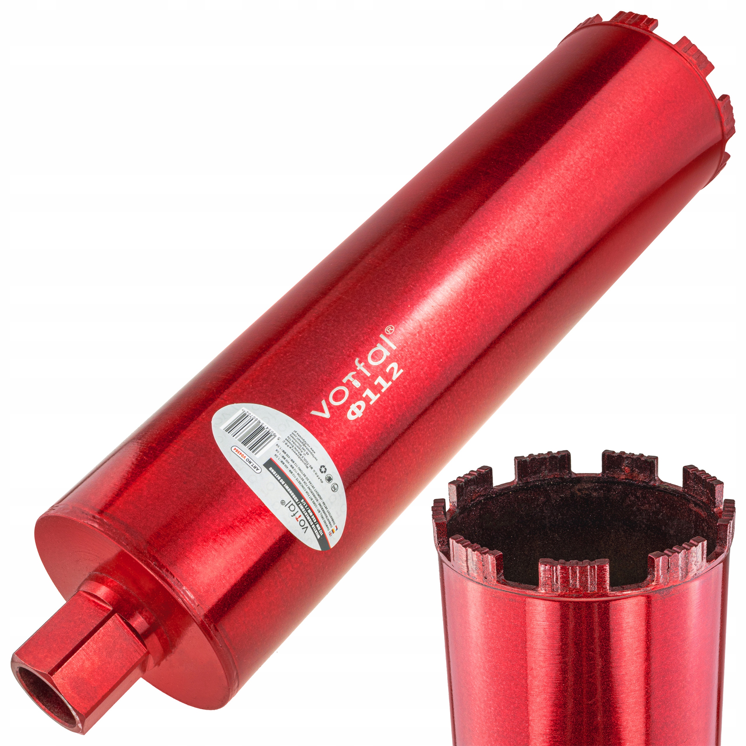 Wiertło Koronowe Diamentowe Do Betonu 112m x 450m Wiertnica Otwornica 1.1/4