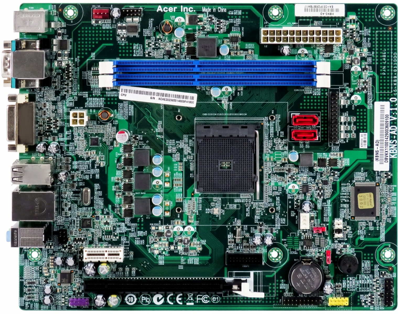 Deska Acer Kbns-ad V:1.0 Socket AM1 DDR3 microATX