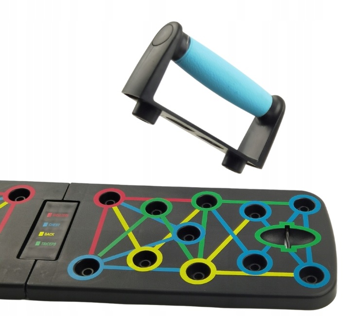 DESKA DO ĆWICZENIA POMPEK PUSH UP 16w1 + UCHWYT DO ROBIENIA BRZUSZKÓW FIT Kod producenta UCHWYT DO BRZUSZKÓW z PRZYSSAWKĄ NA NOGI ABS