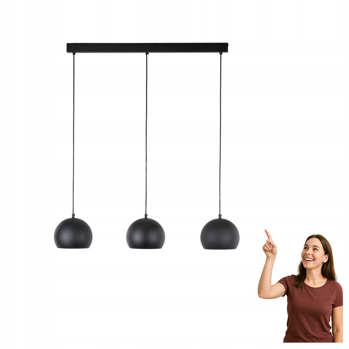 Závesná lampa Zoe Black 10169 Tk Lighting
