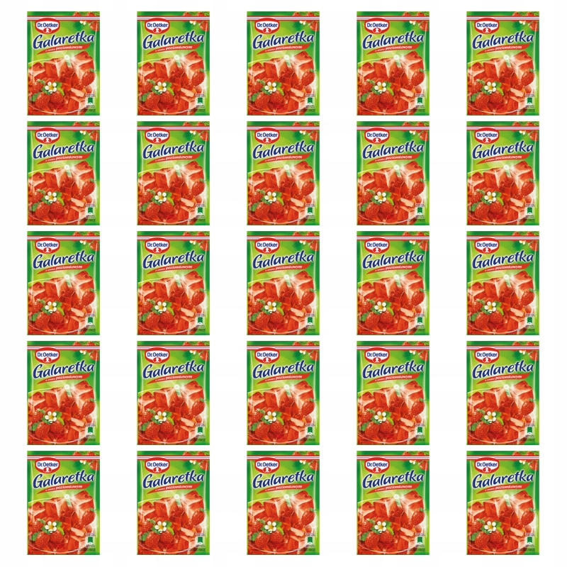 Dr. Oetker Želé s příchutí lesních jahod 72 g X25