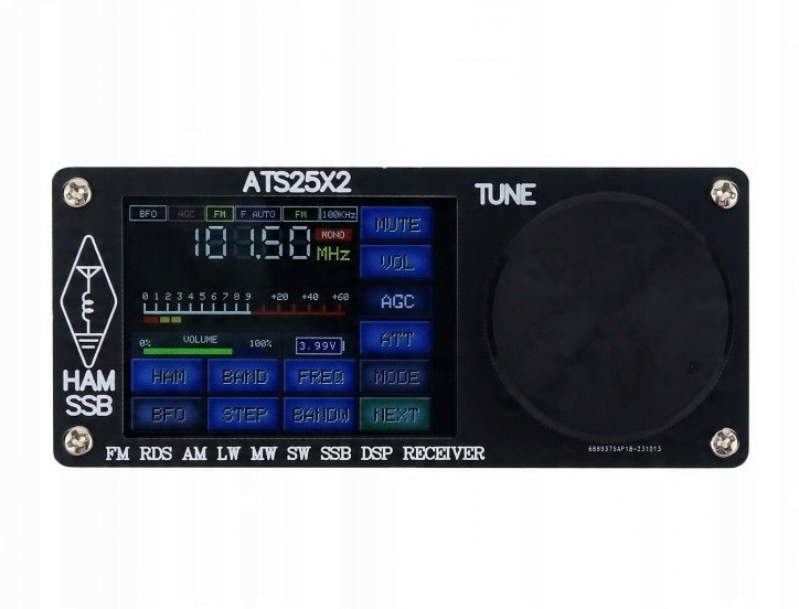 ATS-25 X2 SI4732 kompaktowy przenośny odbiornik Kf 150kHz-30MHz Am/fm/ssb