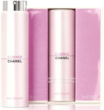Chanel Chance Eau Tendre toaletní voda 60 Ml (3x20 ml) ozdobné balení