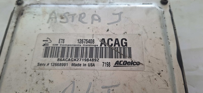 computer motore ECU 12675408 OPEL ASTRA J