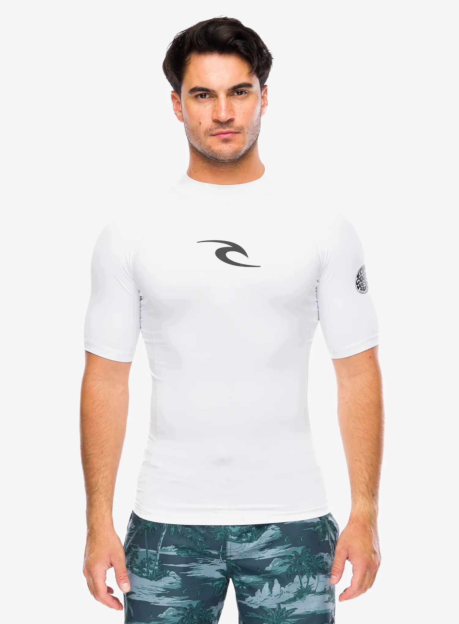 Tričko Uv Rip Curl Lycra Waves Upf Perf S/s bílé Xs