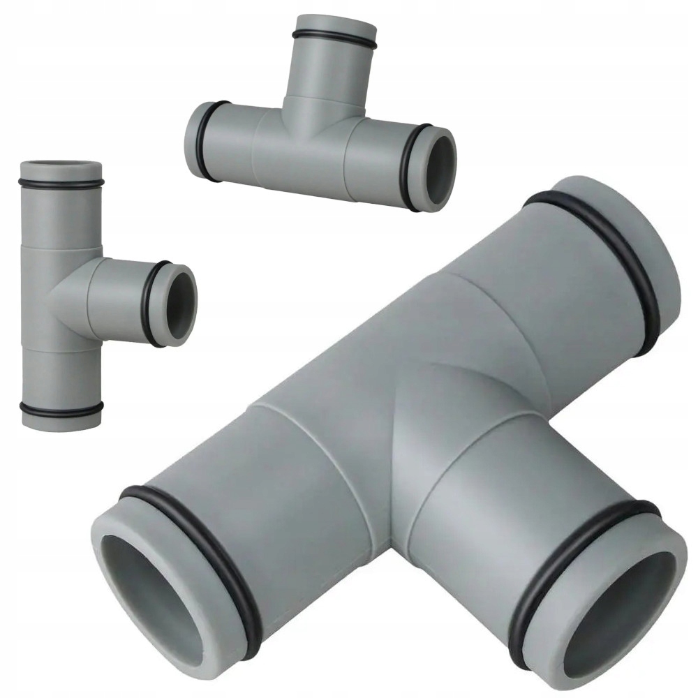 * TRÓJNIK Z USZCZELKAMI Rozdzielacz Węży basenowych Złączka Rur basenu 32mm