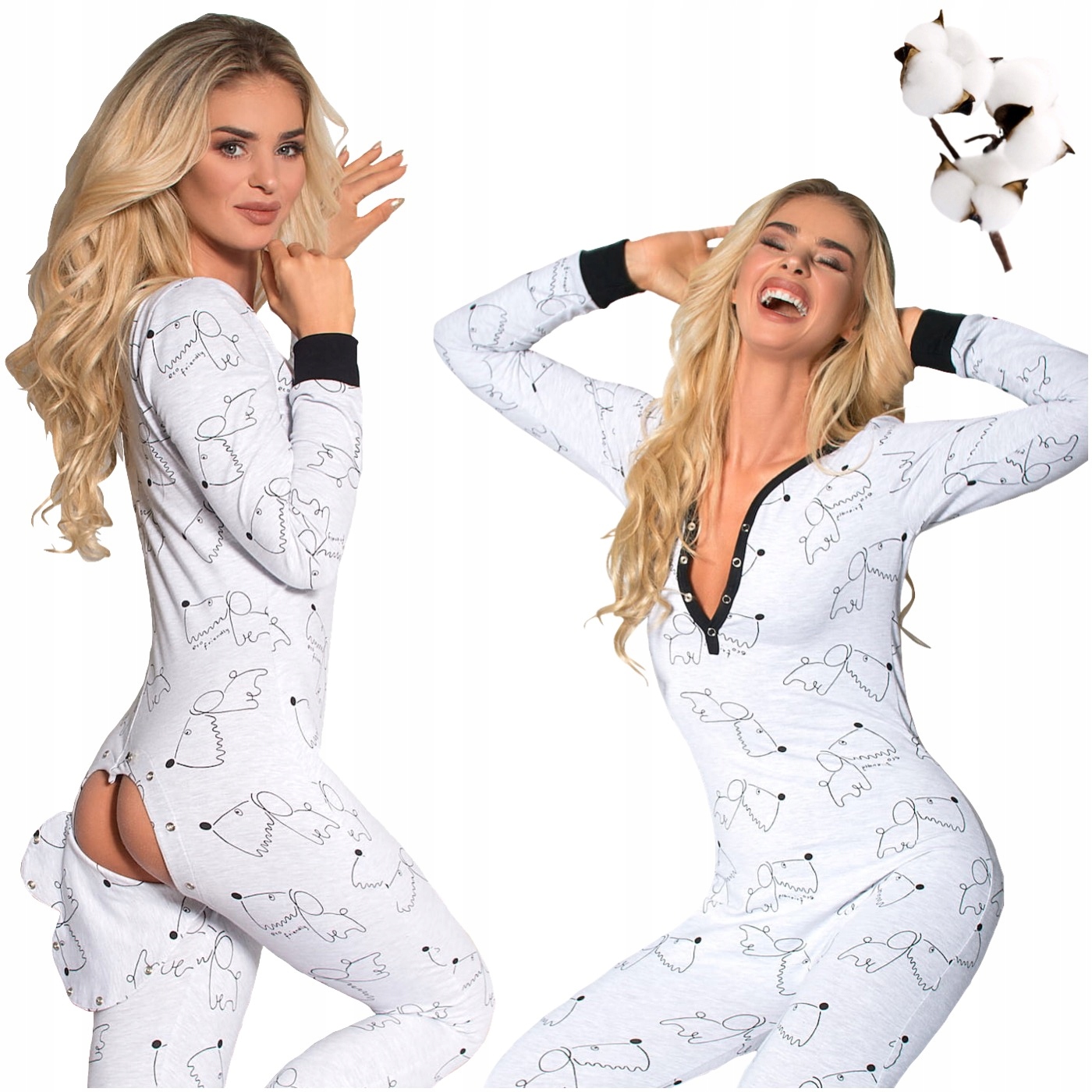 Pyžamo Kombinezon Overal Na Spaní S Klopou Sleepdo Ashy vel. S