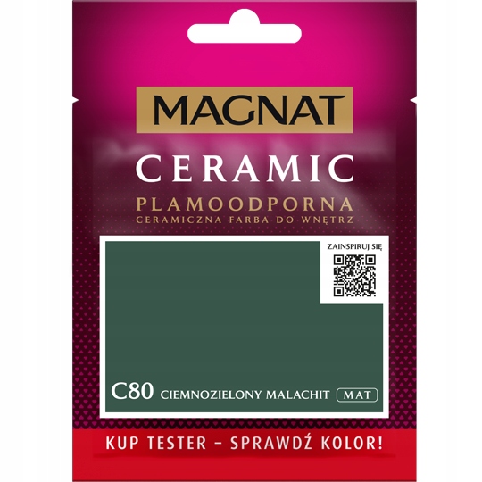 

Tester Magnat Ceramic C80 Ciemnozielony Malachit