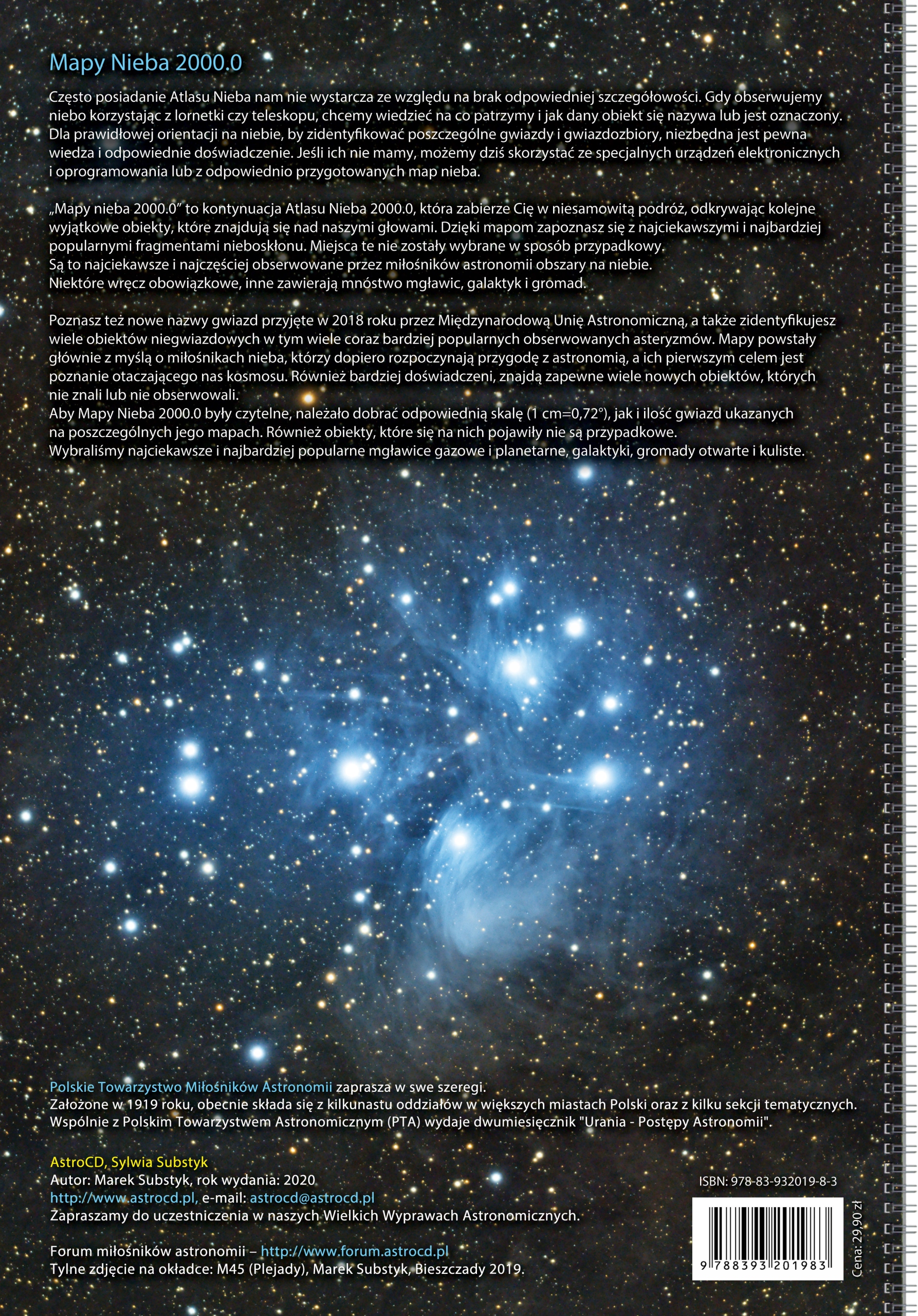 Atlas Nieba 2000.0, Mapy Nieba i Atlas Księżyca Wydawnictwo Astro CD