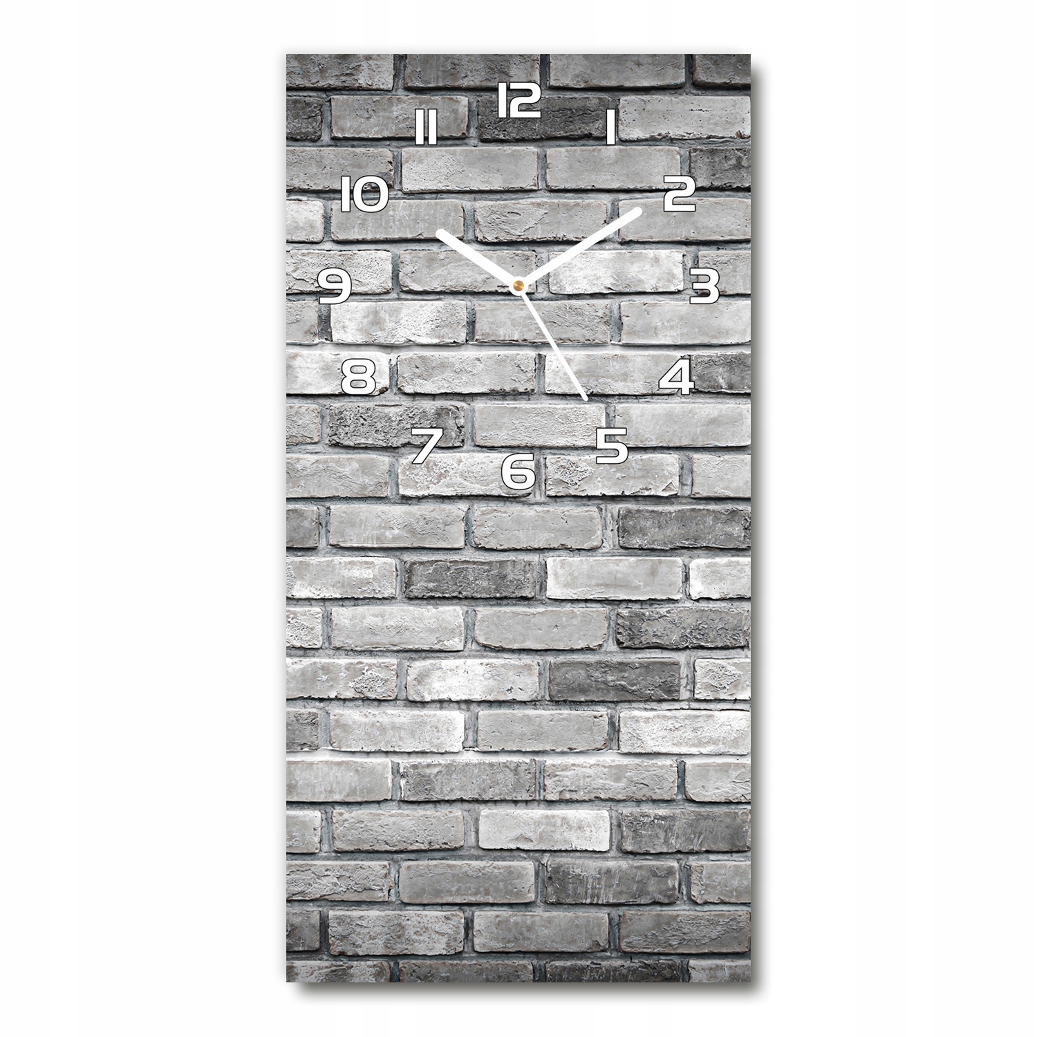 

Zegar szklany ścienny Ceglana ściana 30x60 pionowy