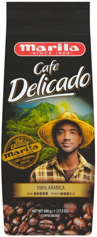 Levně Marila Cafe Delicado pražená zrnková káva 500g