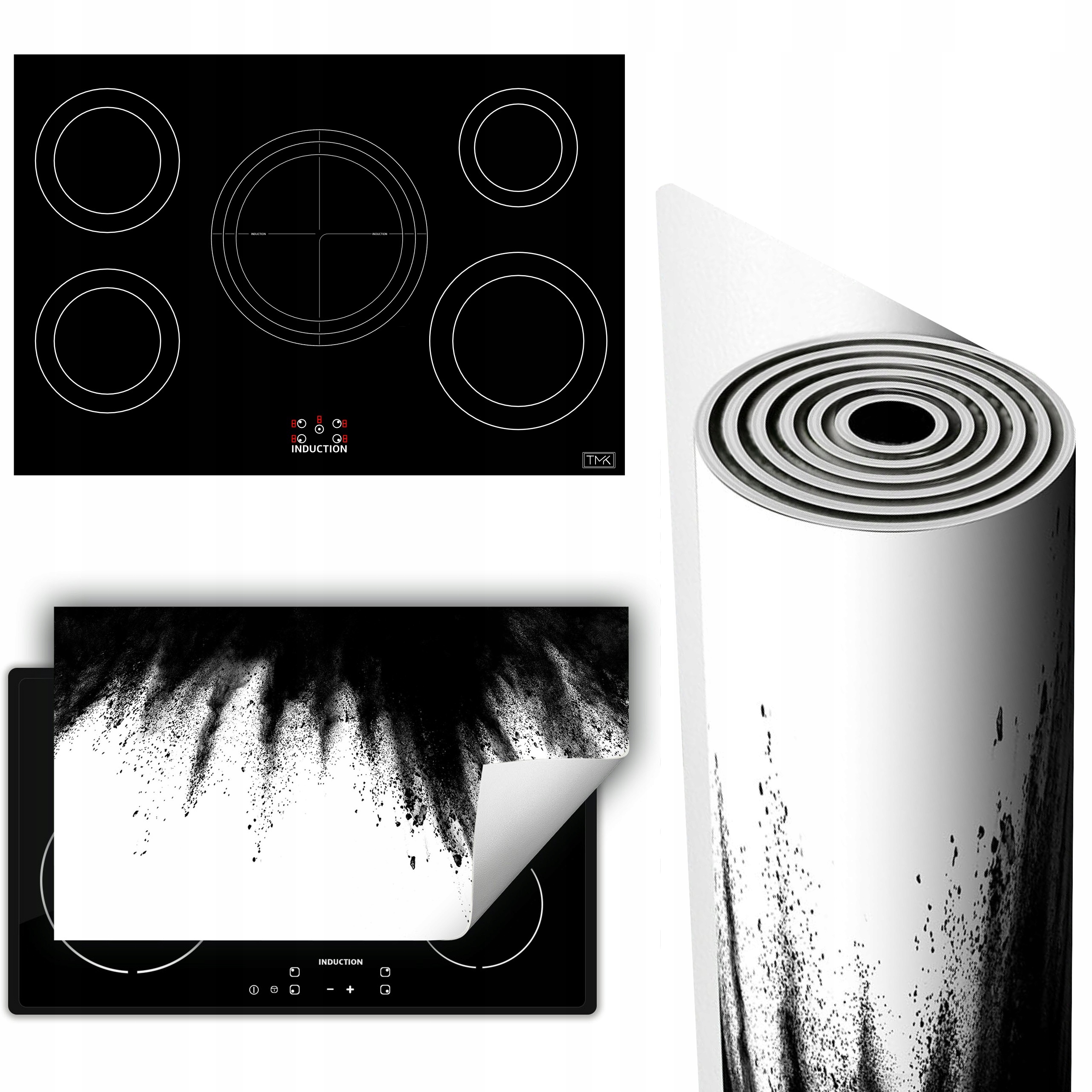 Vinylová Podložka Na Ochranu Kuchyňské Desky 90x52 bílá exploze