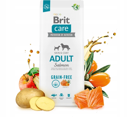 Brit Care Grain-free Adult Salmon Z Łososiem 12kg