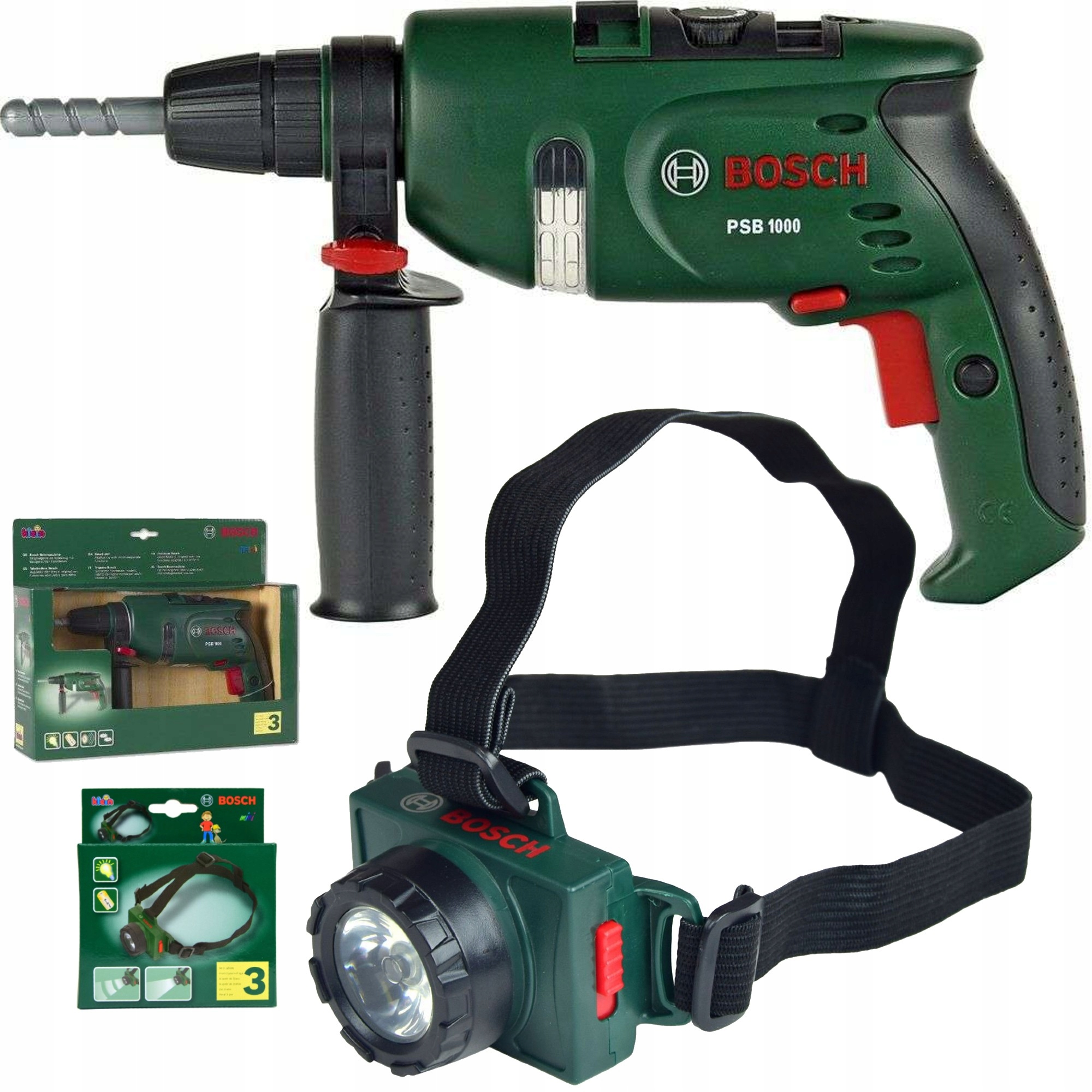 BOSCH DRILL + HEADLIGHT LED LIGHT