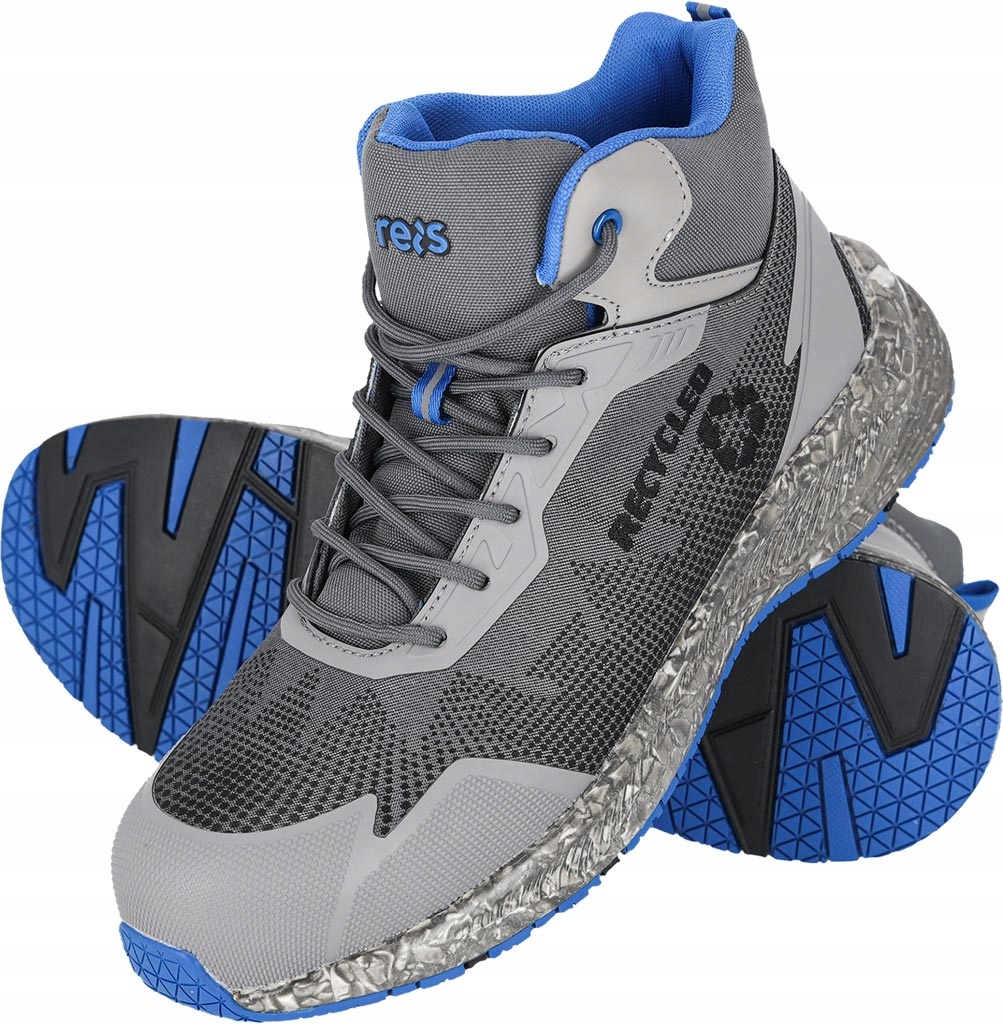 Buty robocze trzewiki ochronne kevlar kompozyt odblaski S1PS r. 43