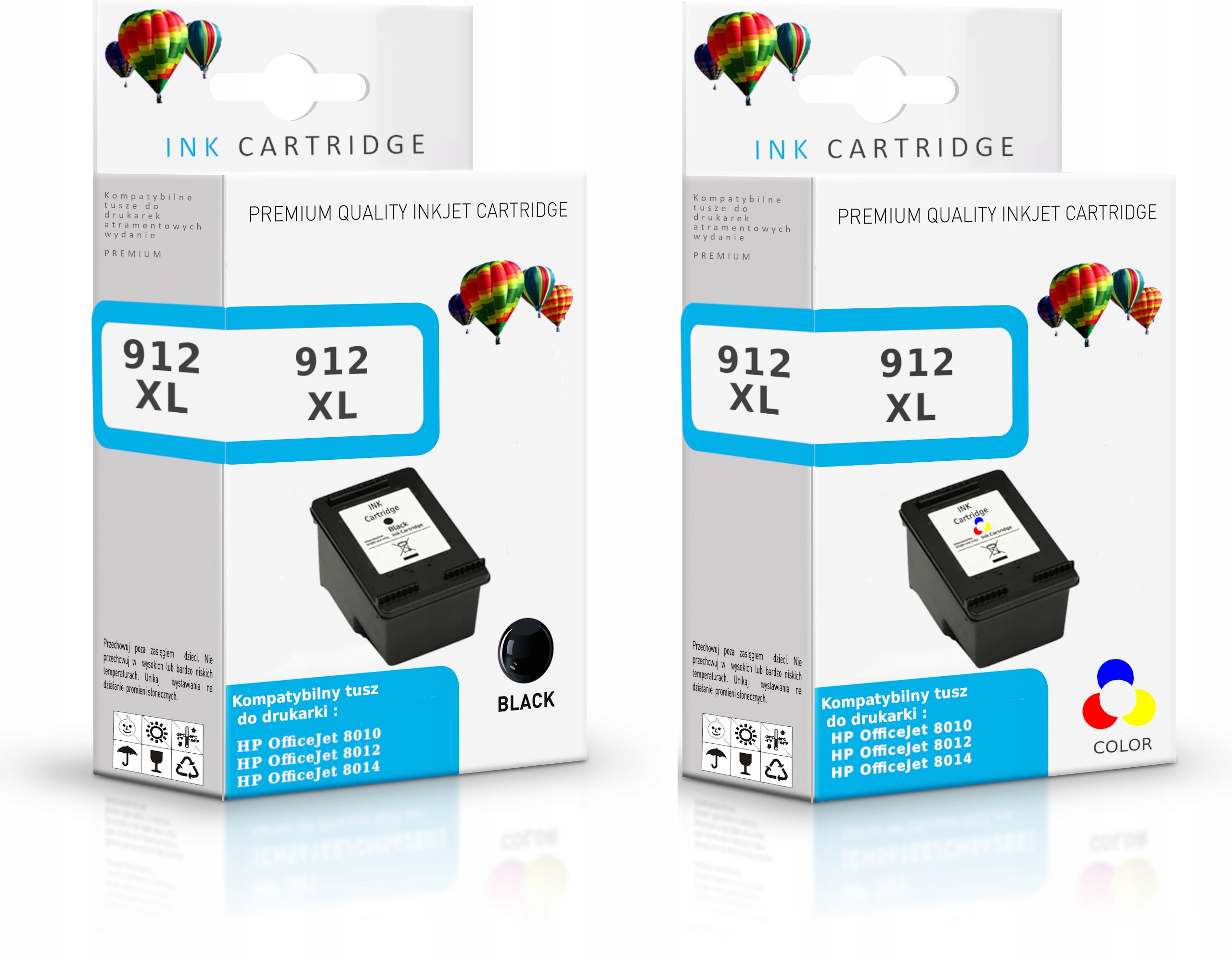 4x' Encre Cartouches pour HP 912 xl Officejet 8012 8014 8015 Pro 8022 8023  8024