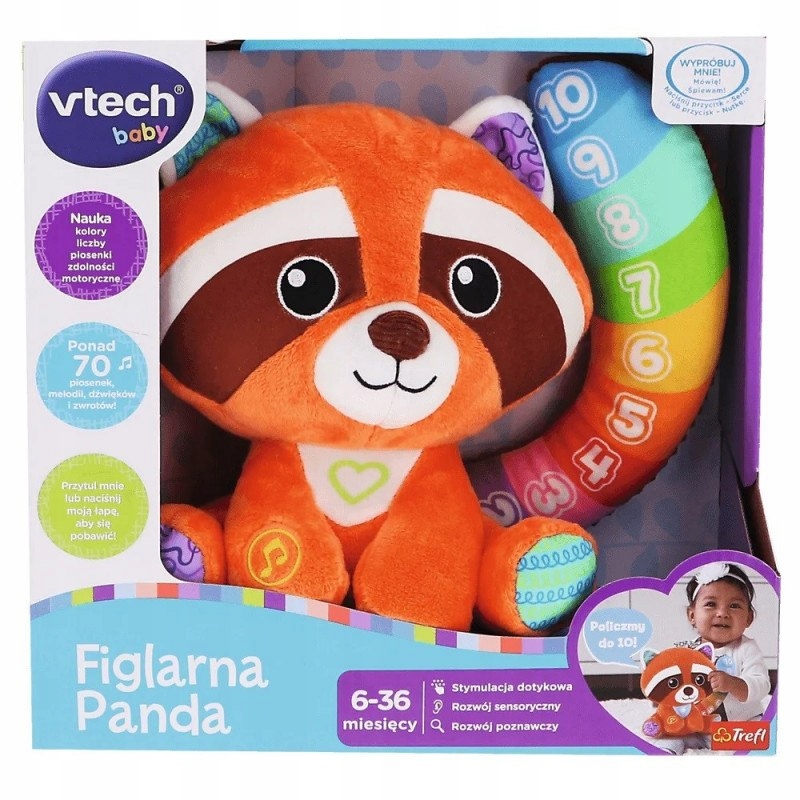 VTech Figlarna panda interaktywna nauka kolorów liczenia piosenki motoryka