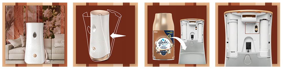 WKŁAD DO ODŚWIEŻACZA POWIETRZA GLADE 269ML ROMANTIC VANILLA BLOSSOM AEROZOL Zapach Kwiatowy