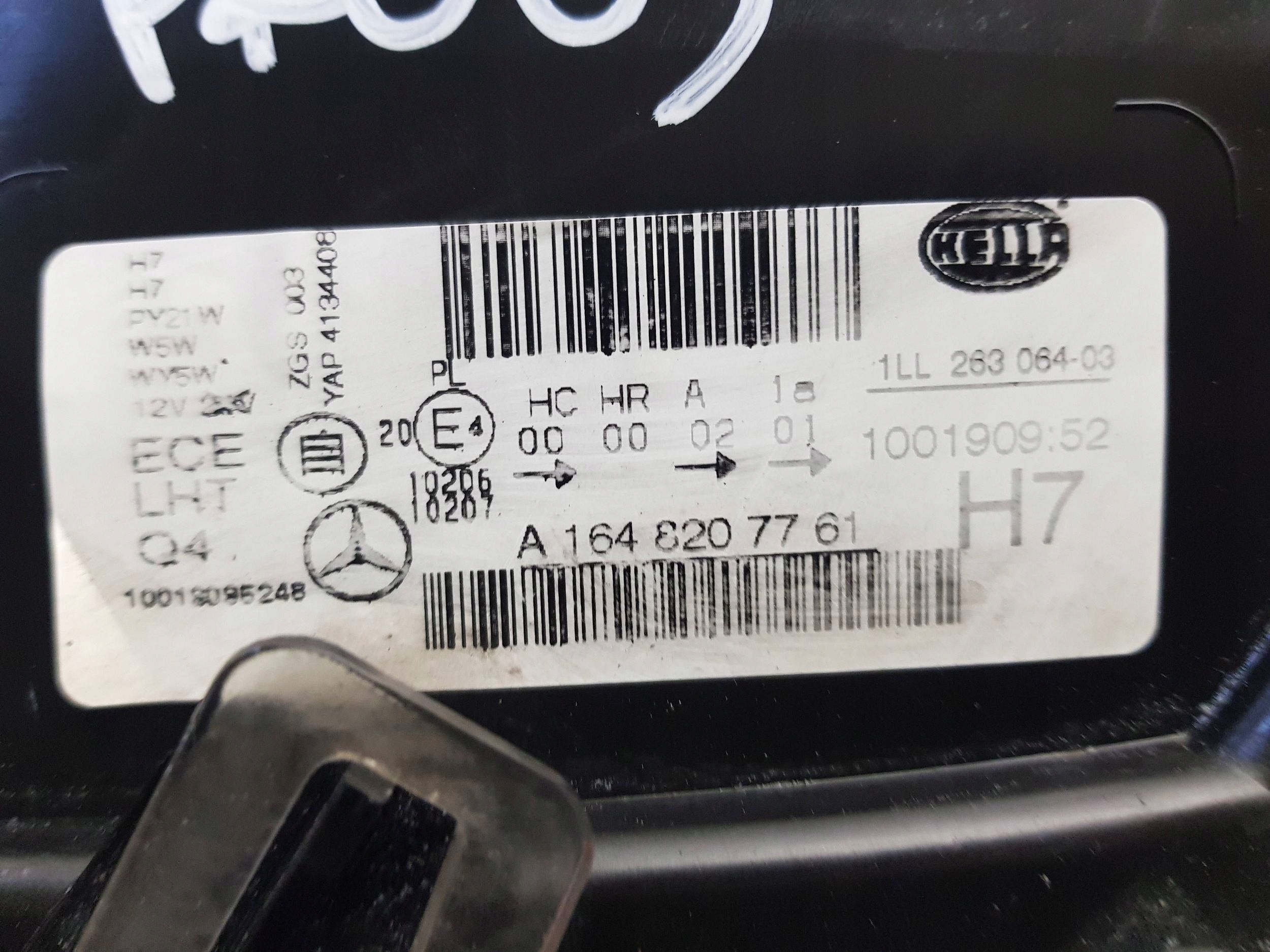MERCEDES ML W164 LIFT light left front H7 UK ANGLIK