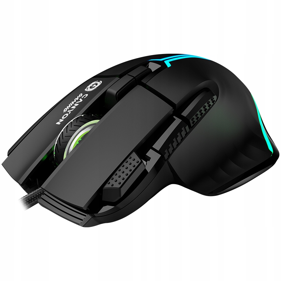 CANYON Mysz gamingowa Fortnax GM-636 RGB 9 Przyc. Przew. Czarna — 8