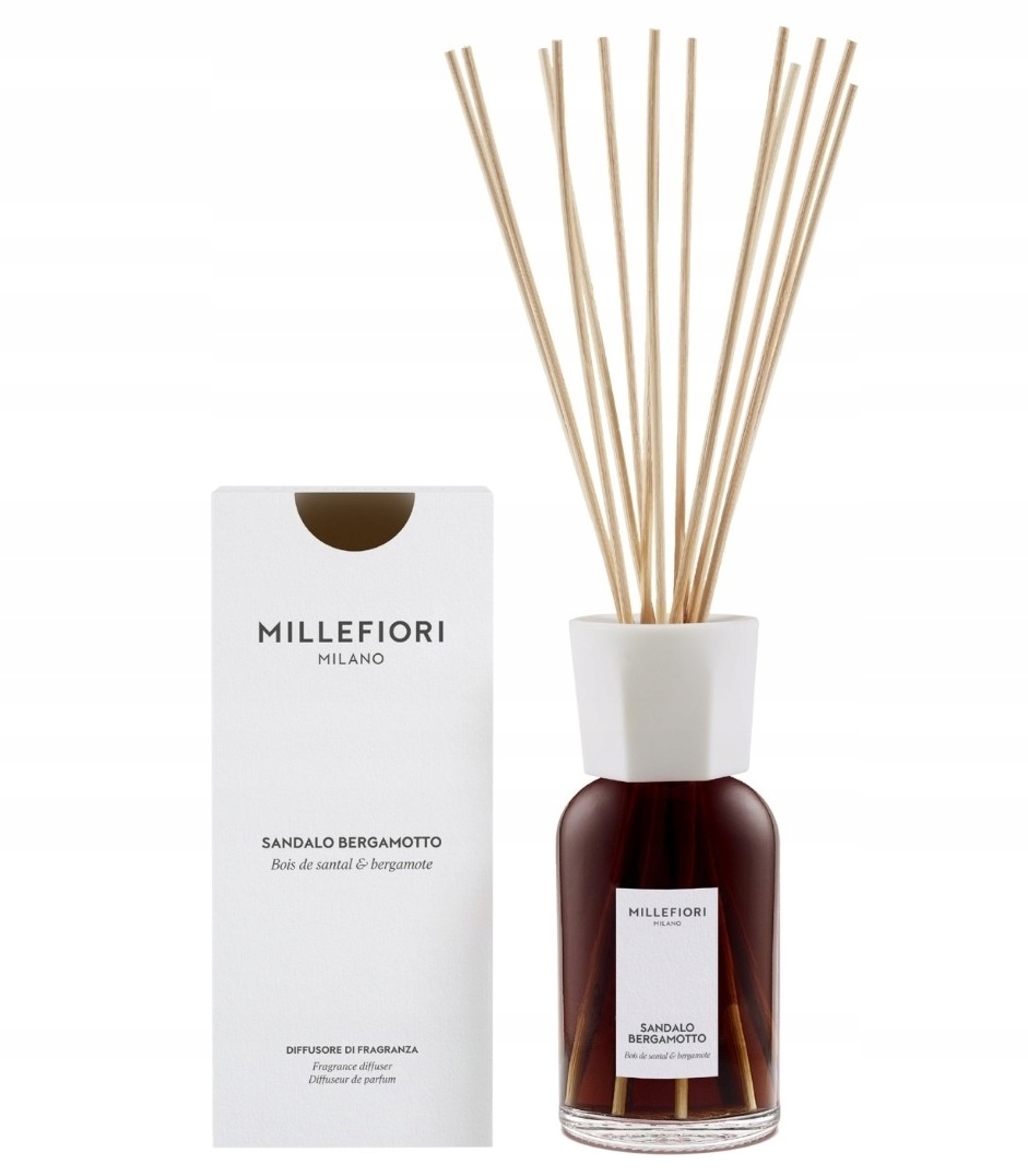 Difuzér vonné tyčinky Millefiori Sandalo Bergamotto 77DISB 500 ml