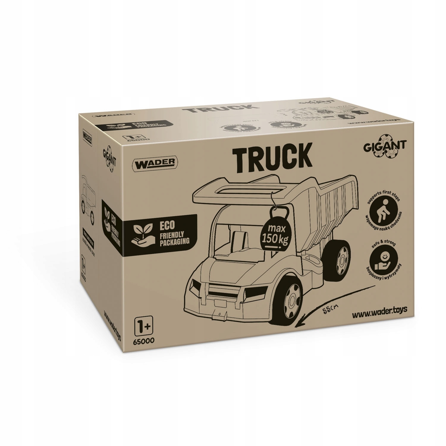 Gigant Truck Wywrotka Wader Wiek dziecka 12 m +