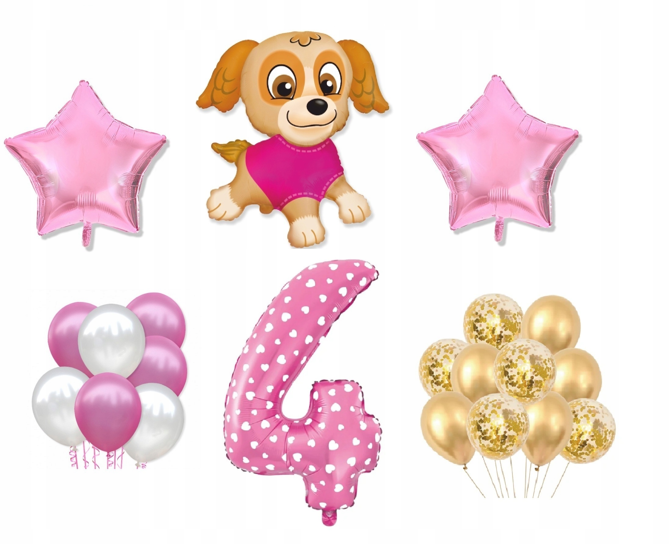 

Mini Zestaw Psi Paw Patrol 4 Urodziny Balony