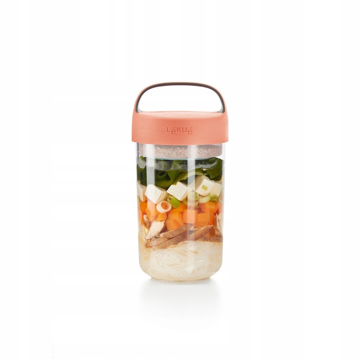 

Pojemnik Jar To Go różowy 600 ml Lekue