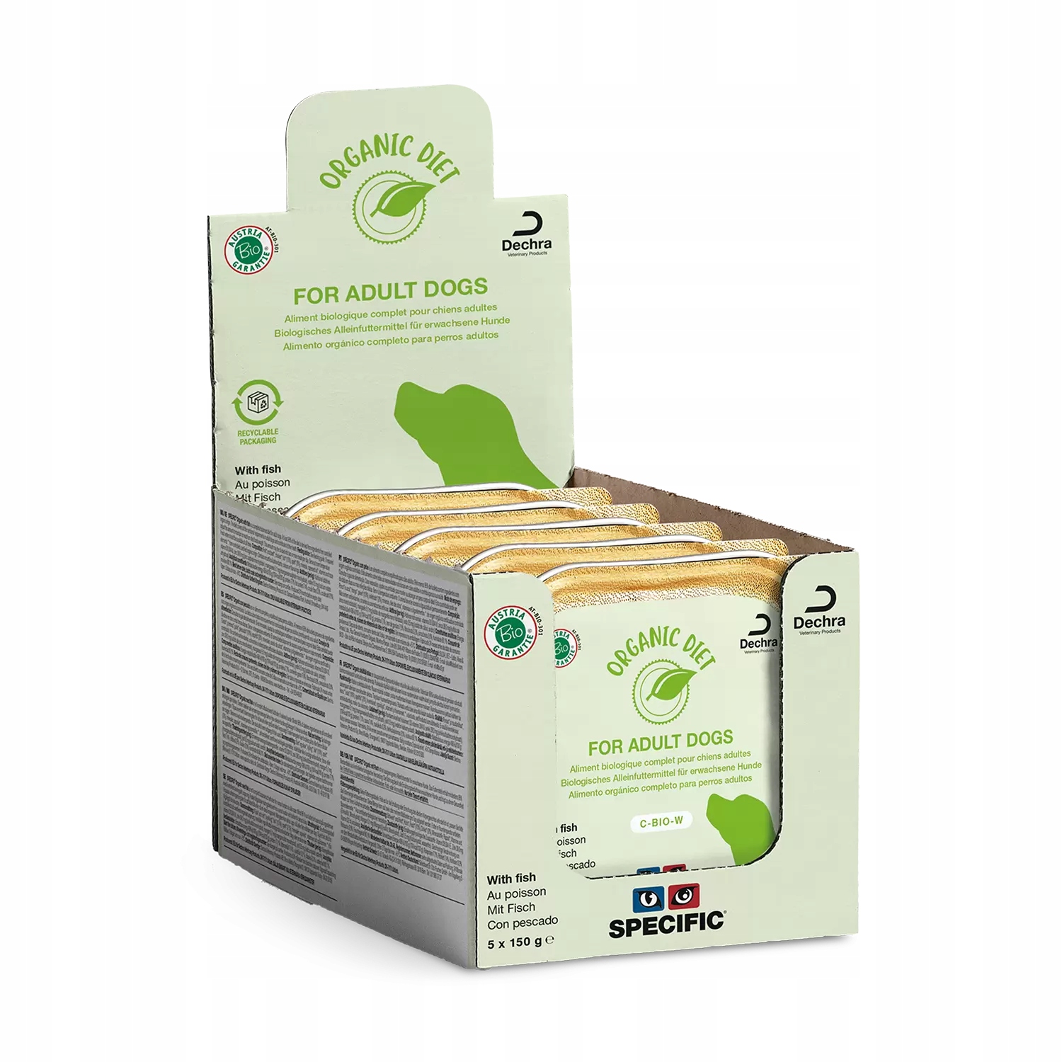 Levně Krmivo s rybami C-bio-w Specific 5X150g