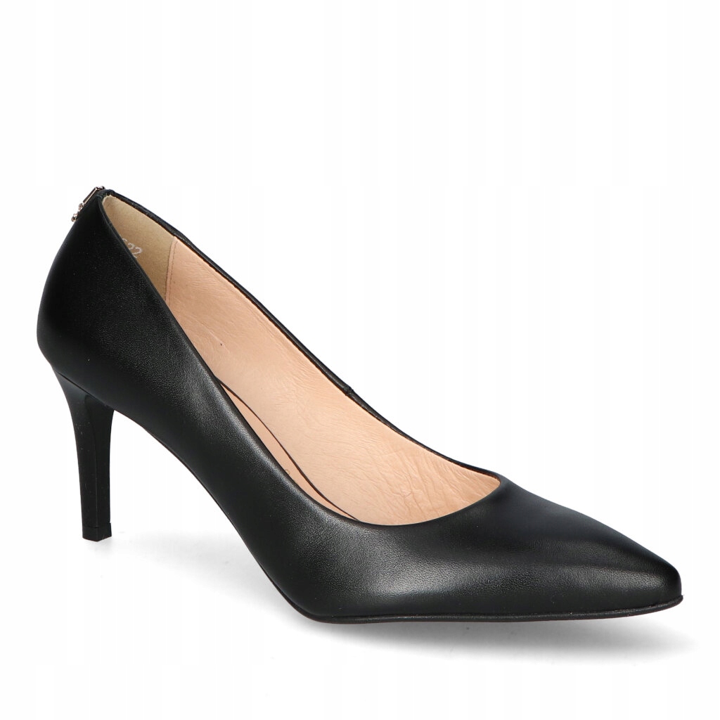 Dámské lodičky na podpatku Arka Kožené Černé 40