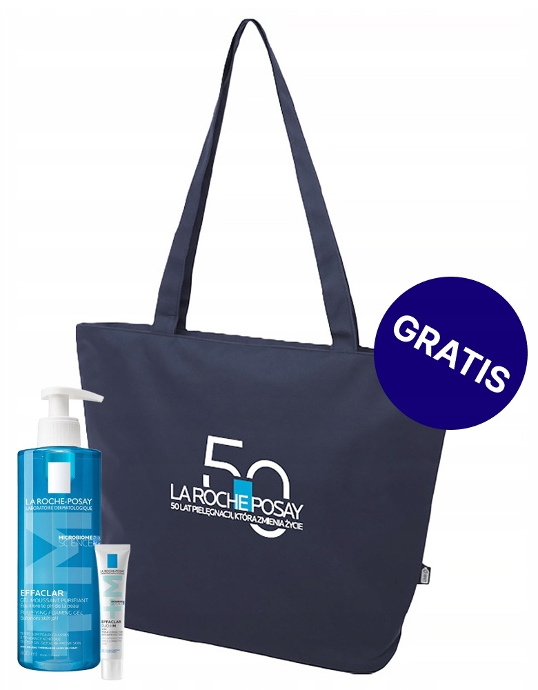 Zestaw La Roche Effaclar żel do skóry tłustej 400 ml Effaclar Duo+m krem