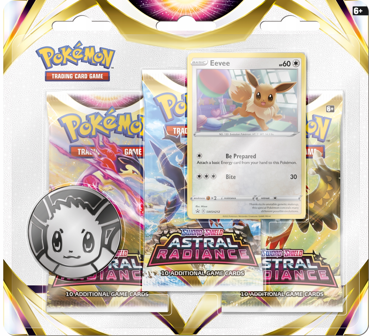 

Pokemon Tcg Astral Radiance 3-Pack Blister Eevee