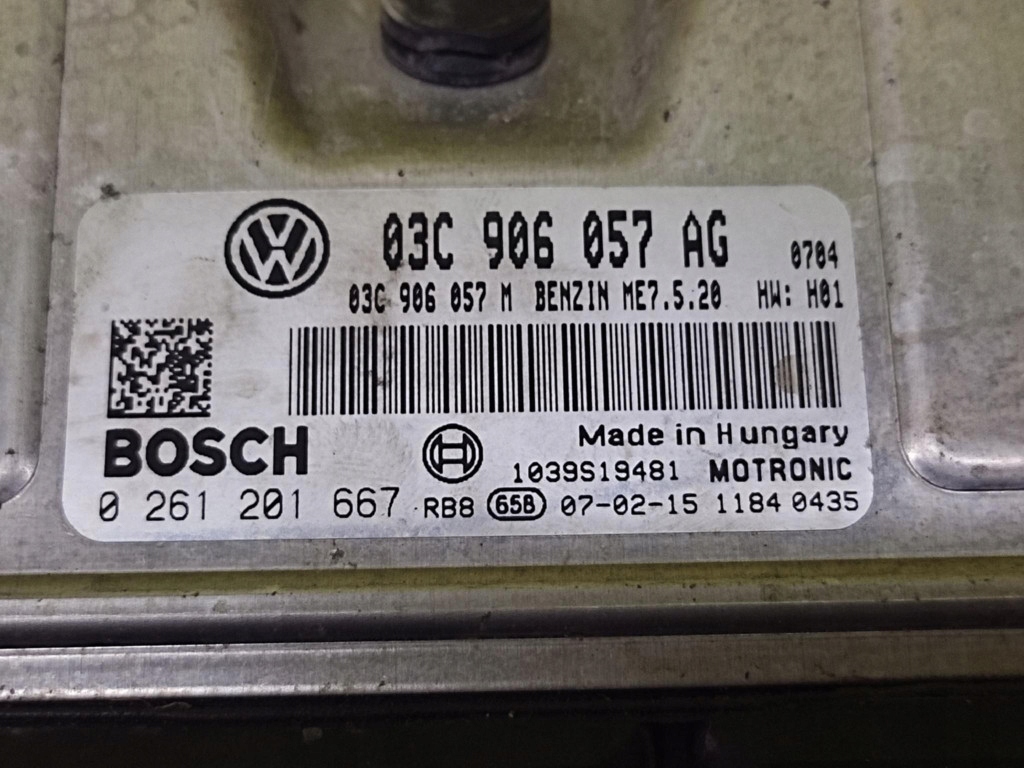 SEAT IBIZA III 1.6 control unit of the engine 0261201667