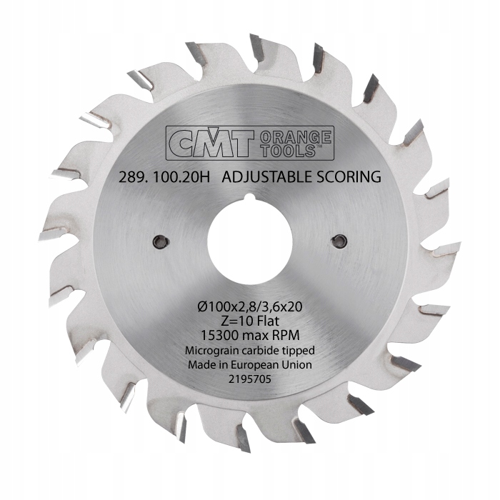 Cmt Skládací podřezávač 100x22x10+10Z 2.8 3.6 mm