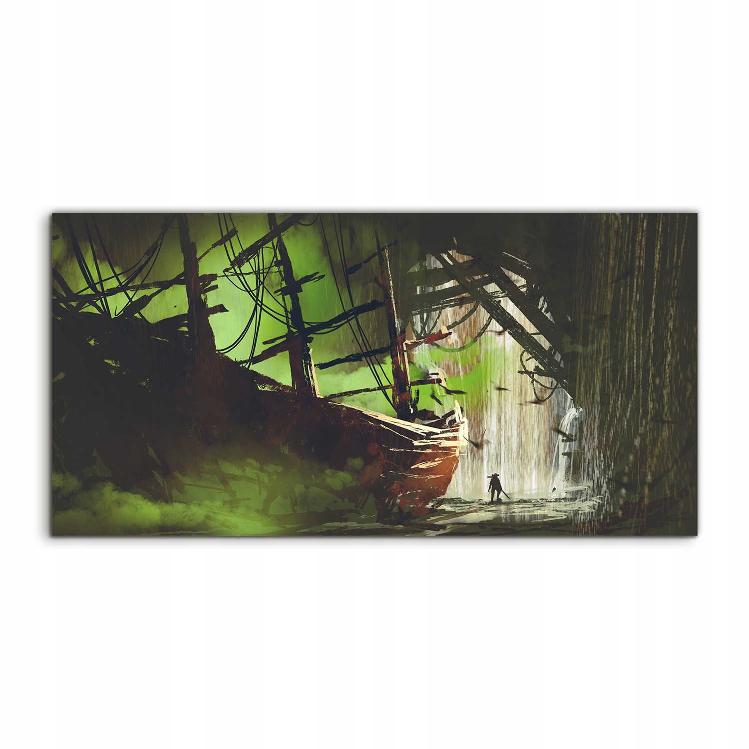 

Obraz 120x60 z nadrukiem Pirat Opuszczony Statek