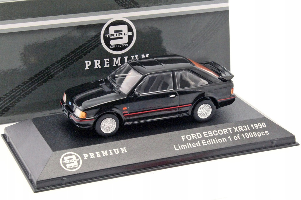 TRIPLE9 Ford Escort XR3i 1990 černá 1/1008 1:43