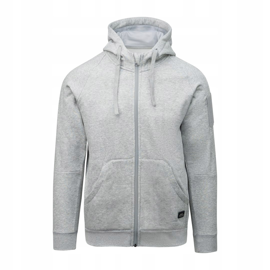 Mikina Urban Hoodie Lite Fullzip Light Grey Mel