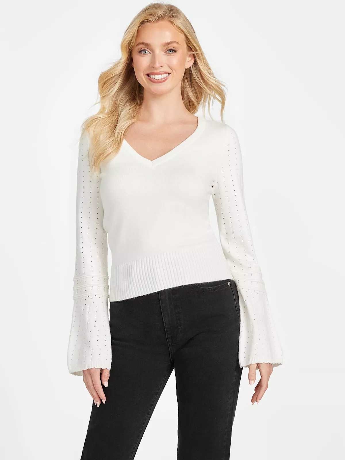 Guess dámský svetr Jenny mléčný M