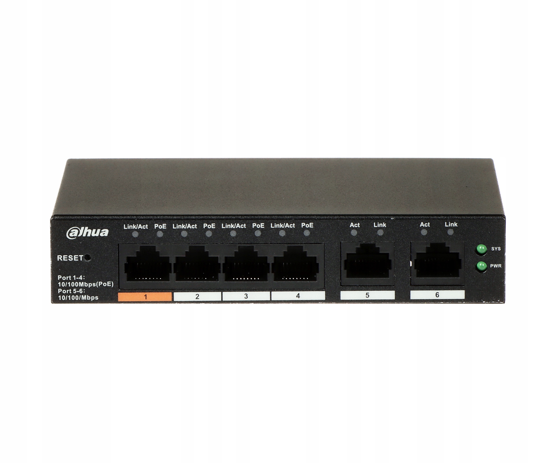 Switch 4xPOE Cloud CS4006-4ET2ET-60 4PORTOVÝ Dahua 60W