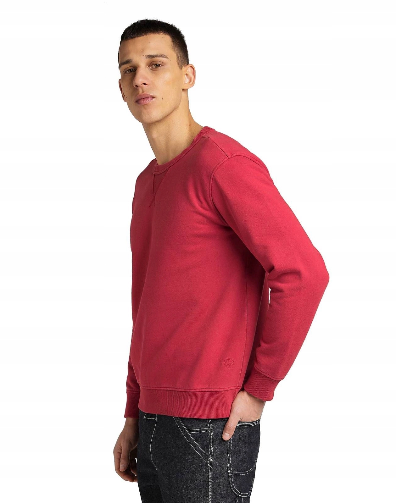 Pánská mikina Lee 101 Sweatshirt Salsa L95EBTDG M