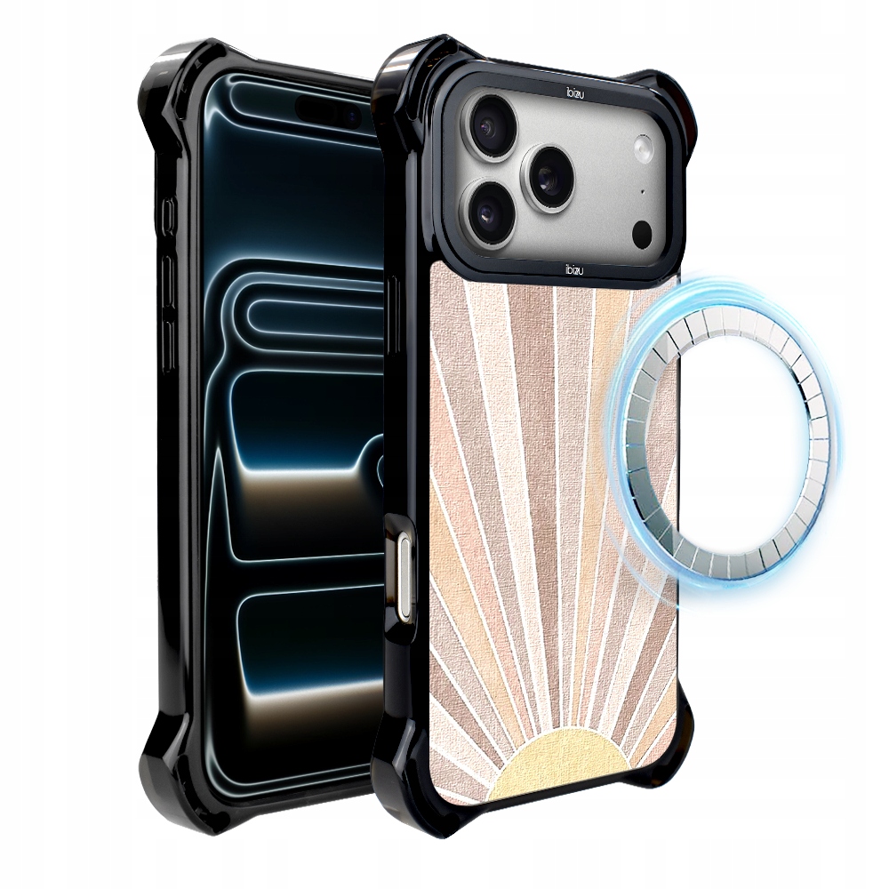 Pouzdro pro iPhone 17 Pro Max Ibizu DropGuard Ultra s MagSafe, východ slunce
