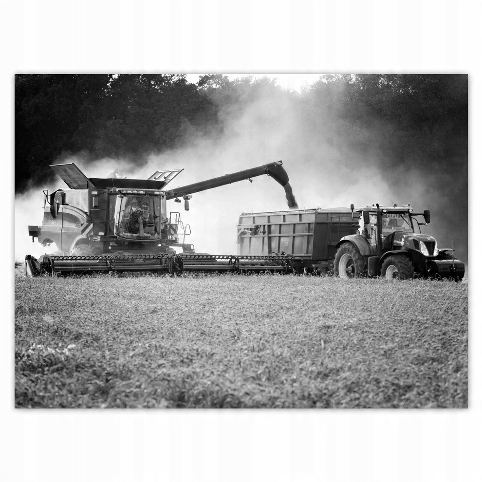 

Naklejki 135x100 Kombajn Żniwa Traktor