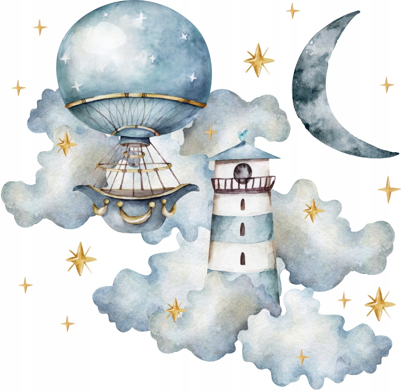 

Magiczne Niebo Balony Naklejki Na Ścianę NR.1
