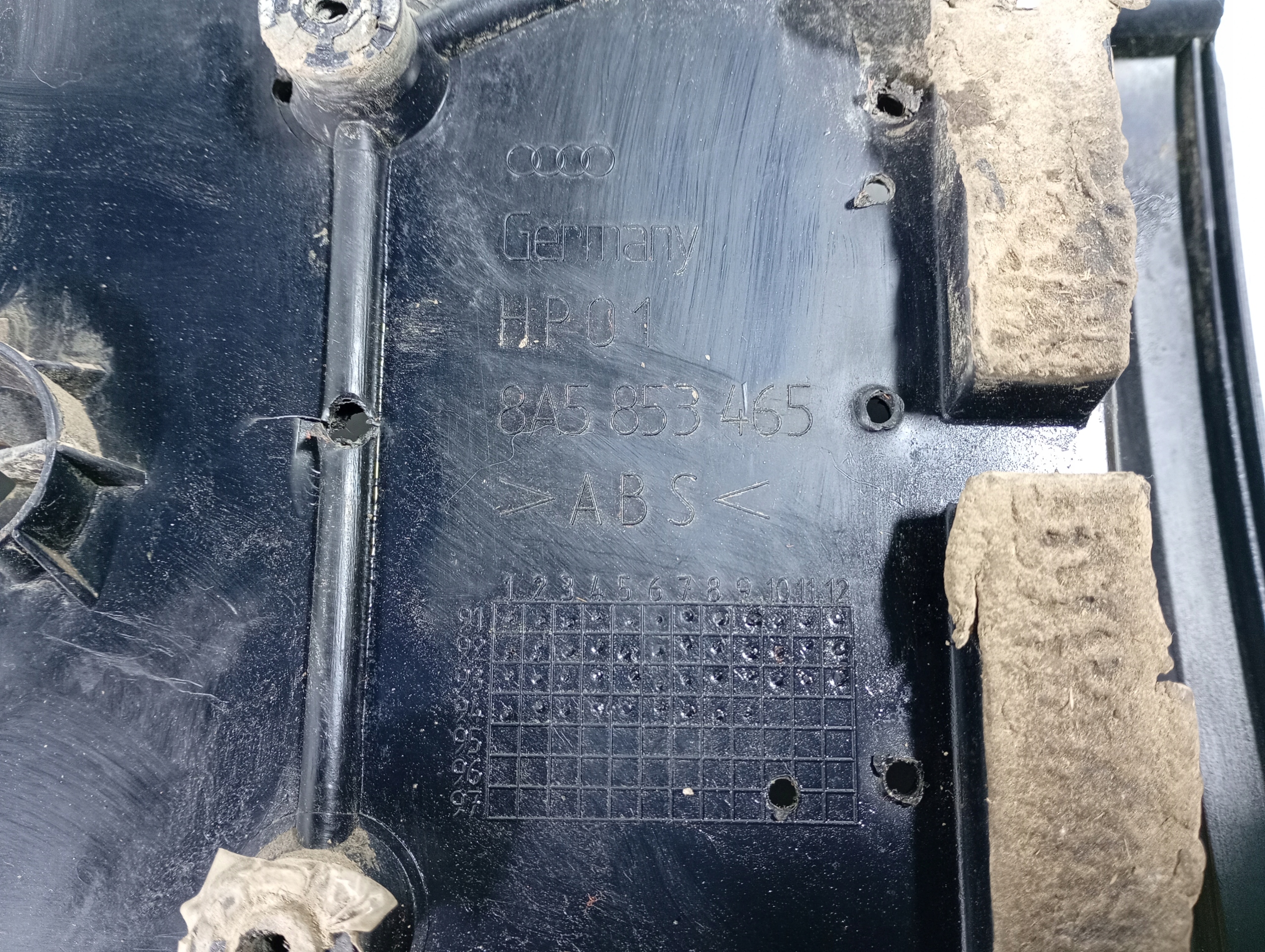 Audi A80 B4 80 91-96 cap light bonnet boot rear rear part OE 8A5853465