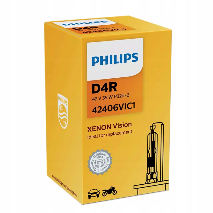 42406VIC1 - Нить накаливания D4R Philips Xenon Vision 42v 35W 4300K