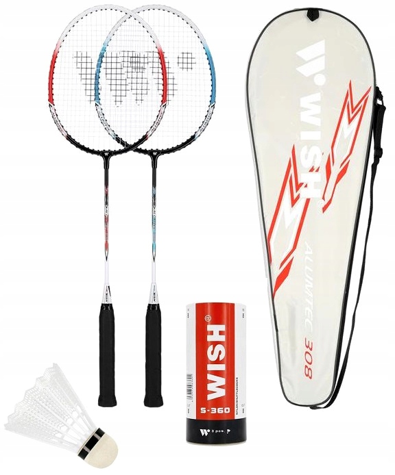 Badminton Kit Racket Ball + Airlines Case