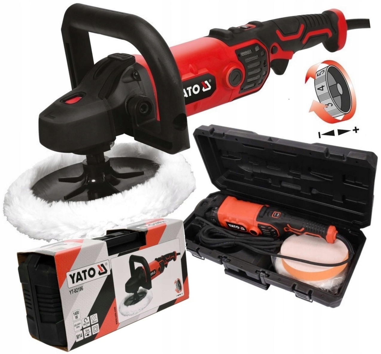 

Polerka Szlifierka 1300W 180MM YT-82196 Yato 3xGĄB